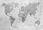 Fototapeta Mapa Świata Teksturowanej Monochromatyczne - zdjęcie 4