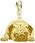 Mejk Jewellery Charms Złoty Pug 925 - zdjęcie 1
