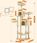 Cat Scratcrator 199 Cm House Cave Led Large High Sizal Plush - zdjęcie 4