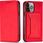 Hurtel Magnet Card Case Etui Obudowa Pokrowiec Futerał Do Iphone 14 Plus Czerwone - zdjęcie 3