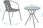 Zestaw mebli ogrodowych Zestaw Mebli Na Balkon Simple 2+1 Brown Focus Garden - zdjęcie 2