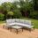 Zestaw mebli ogrodowych Narożnik Ogrodowy Freemont Light Grey Focus Garden - zdjęcie 4