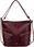 Shopperka damska hobo Rovicky R-073-01 bordowa - zdjęcie 2