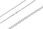 Srebrny łańcuszek rodowany ankier Próby 925 55 cm - zdjęcie 2