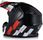 Kask motocyklowy Vito Tivoli Black/Red Off-Road Enduro Cross Quad Atv - zdjęcie 2