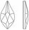 Swarovski 2205 Flame Flatback 14Mm Crystal Iridescent Green Irig - zdjęcie 2