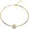 Guess Złota Podwójna Bransoletka 4G Crush Logo Kryształy Jubb04160Jw (S) - zdjęcie 2