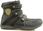 Kozaki dziecięce, czarne, ocieplane, 97088, Black/Yellow, American - zdjęcie 2