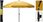 Parasol ogrodowy Progarden Parasol Ogrodowy 200cm Żółty - zdjęcie 4