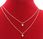 Steel Komplet Złoty 2 Cz Zirconia Double Stal Chirurgiczna - zdjęcie 2