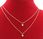 Steel Komplet Złoty 2 Cz Zirconia Double Stal Chirurgiczna - zdjęcie 4