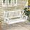 Costway Drewniana Huśtawka Ogrodowa 136x67x63Cm Np11445Wh - zdjęcie 2