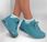 Damskie sneakersy Skechers Uno Stand On Air buty sportowe do kostki morskie (73690-TEAL) - zdjęcie 3