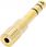Adam Hall Connectors K 4 A MF3 JM3 GOLD - Adapter mini jack żeński na jack 6,3 mm męski stereo - zdjęcie 3