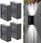 2Xlampa Solarna Led Ścienna Zewnętrzna Elewacyjna Oświetlenie Solarne Domu - zdjęcie 6