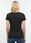 MUSTANG Alina C Logo Tee Damski T-shirt Koszulka Black 1013220 4142 - zdjęcie 4