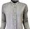 Koszula letnia CASUAL stójka kombinowany rękaw grey 3XL - zdjęcie 3