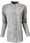 Koszula letnia CASUAL stójka kombinowany rękaw grey 3XL - zdjęcie 4