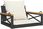 vidaXL Ławka Bujana Z Poduszkami Czarna 63X62X40cm Polirattan 368173 - zdjęcie 3