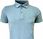 Koszulka polo męska tshirt BAWEŁNA z kołnierzem błękit M - zdjęcie 2