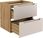 Comad Szafka Łazienkowa Pod Umywalkę Luxor 60 Cm Beż Jasne Drewno 82 60 2S 100474512 - zdjęcie 3