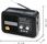 Tuner radiowy RADIO COLON kuchenne turystyczne przenośne solarne USB retro RX-BT978S czarne - zdjęcie 2