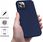 Amazon Etui Apple Iphone 12 Pro Max Case Silikonowy Granatowy Z Mikrofibrą - zdjęcie 4
