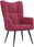 Zakito Fotel Z Podnóżkiem 61X70X96,5 Cm Winna Czerwień - zdjęcie 9