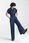 Kombinezon jeansowy - denim - KM35 (kolor jeans, rozmiar 40) - zdjęcie 3