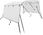 Pokrowiec samochodowy VidaXL Daszek Bimini Ze Ściankami 4 Pałąki 243X(170-182)X137cm 94826 - zdjęcie 4