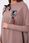 Bluza oversize z asymetrycznymi bokami mocca - zdjęcie 3