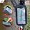 Etui Sakwa Rowerowa Na Telefon 6.7 Cali Torba Uchwyt Na Rower Ramę 2L Czarna + Narzędzia Multitool Klucze 16W1 Alogy - zdjęcie 5
