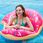 Maxsell Koło Dmuchane Duże Materac Do Wody Pływania Basenu Donut Kółko 120Cm Xxl Wielokolorowy - zdjęcie 3