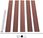 Zakito Home Ogrodzenie Kompozytowe 175X105cm Brązowe Zh49074 - zdjęcie 4