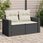 Zakito Home Sofa Ogrodowa Rattanowa 2-Osobowa Czarna 131X62X69cm Zh366004 - zdjęcie 7
