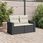 Zakito Home Sofa Ogrodowa Rattanowa 2-Osobowa Czarna 131X62X69cm Zh366004 - zdjęcie 5