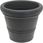 GeliZestaw Doniczka 29,5X23,5cm 8L + Podstawka Pod Doniczkę Okrągła 35cm Antracyt Geli Milano 11003038+12403538 - zdjęcie 2