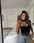 Body La Milla gorsetowe gorset czarne choker z róża rozmiar M - zdjęcie 3
