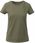 DAMSKA KOSZULKA BAWEŁNIANA T-SHIRT SLIM BAWEŁNA ORGANICZNA OLIVE GREEN XS - zdjęcie 3