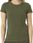 DAMSKA KOSZULKA BAWEŁNIANA T-SHIRT SLIM BAWEŁNA ORGANICZNA OLIVE GREEN XS - zdjęcie 6
