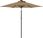 Parasol ogrodowy vidaXL Parasol Ogrodowy Led Stalowy Słupek Taupe 225X225X212cm 4005069 - zdjęcie 4