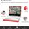Torba na laptopa Amazon Etui Z Klapką Hp Chromebook X360 12b 12" Case Czerwony Ekoskóra (273293607) - zdjęcie 2