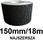 TAŚMA ANTYPOŚLIZGOWA PREMIUM 150mm 18m CZARNA 15CM SZEROKA GRIP BHP - zdjęcie 2