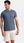 Męski T-shirt koszulka Basic bawełna ciemnoniebieski V18 OM-TSBS-0146 L - zdjęcie 5