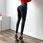 Legginsy sportowe Leginsy Push Up Modelujące z marszczeniem Wysoki Stan - zdjęcie 5