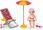 Lalka Zapf Creation Baby Born Mini Lalka Summertime Lalka Lara 7Cm Z Leżakiem - zdjęcie 3