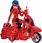Lalka Bandai Miraculous Skuter Miraculous Switch'n Go + Lalka Stawowa Ladybug Lucky Charm 26Cm P50668 - zdjęcie 2