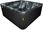 Hydrosan Jacuzzi Ogrodowe Z Hydromasażem 5-Osobowa 200X200cm Czarna Fala Obudowa Antracyt Spa750 - zdjęcie 2