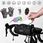 Torba Rowerowa Eslnf Sakwa Saszetka Uchwyt Na Rower Kierownicę Ramę 2.5L S 23.6X10.5X10Cm Czarna - zdjęcie 4