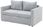 Sofa Amerykanka Sztruksowa Szara Sofi (1,6180481204E+16) - zdjęcie 5